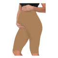 Sandal - Sai's High Waist & Till Knee Cotton Lycra Maternity Shorts|Maternity Trouser Over The Belly for The Pre & Post Pregnancy
