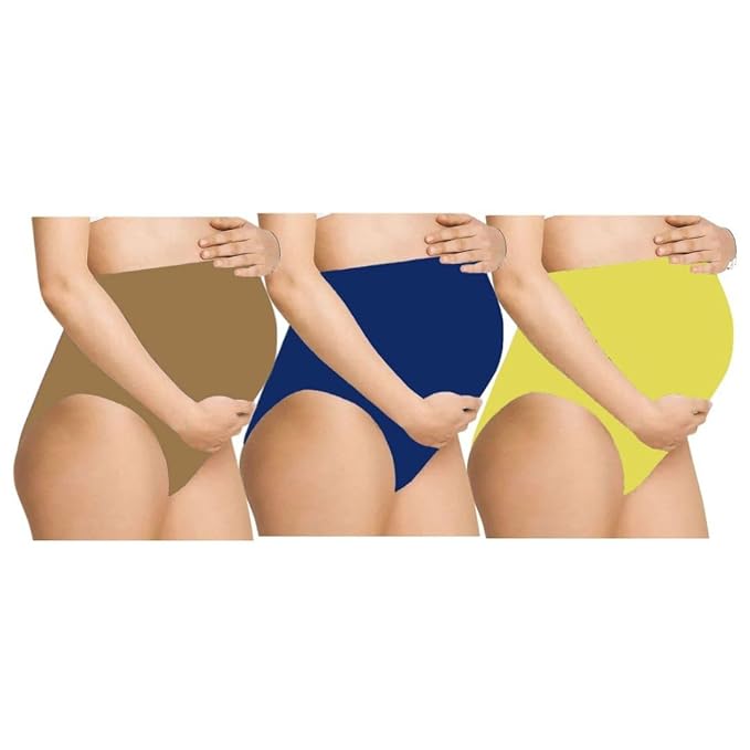 SandalBlueGreen-  Maternity Hygiene Panties, Over-The-Belly Pantie for Women's Post and Pre Pregnancy.