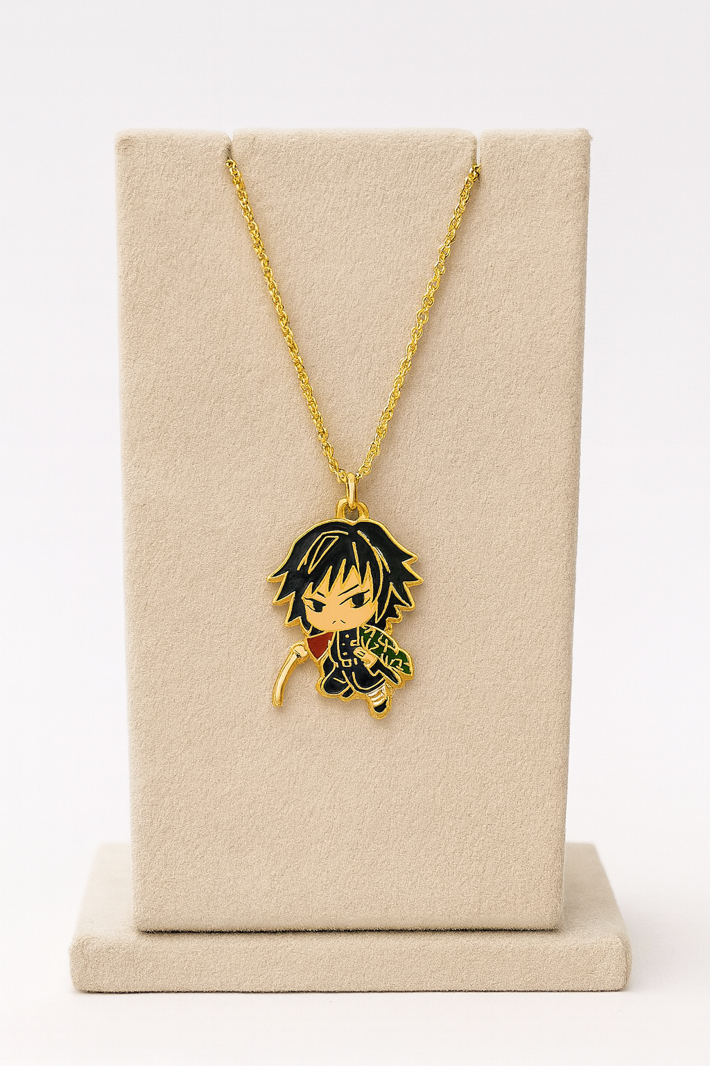 Demon Slayer Chain - Anti Tarnish Gold Anime Neck Chain Pendant for Men, Women, Kids