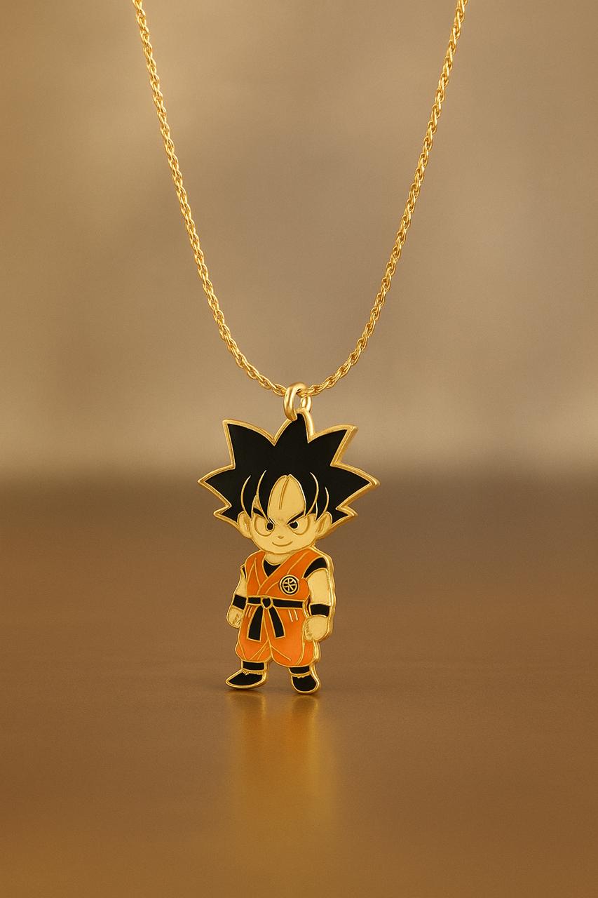 Orange Dragon Ball - Anti Tarnish Gold Anime Neck Chain Pendant for Men, Women, Kids
