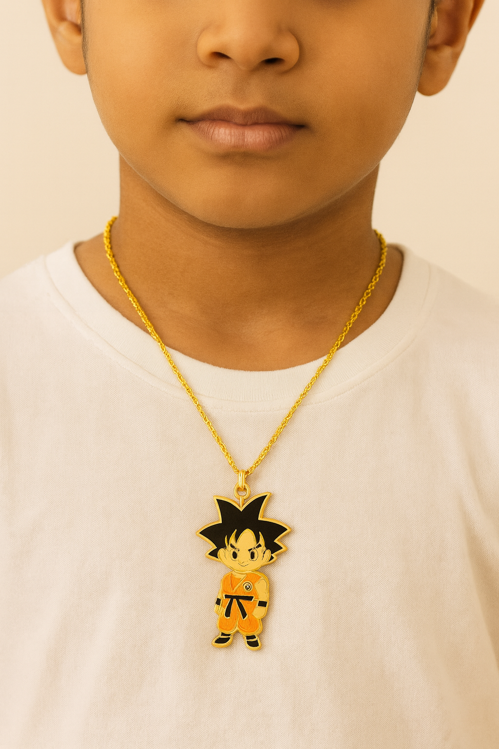 Orange Dragon Ball - Anti Tarnish Gold Anime Neck Chain Pendant for Men, Women, Kids