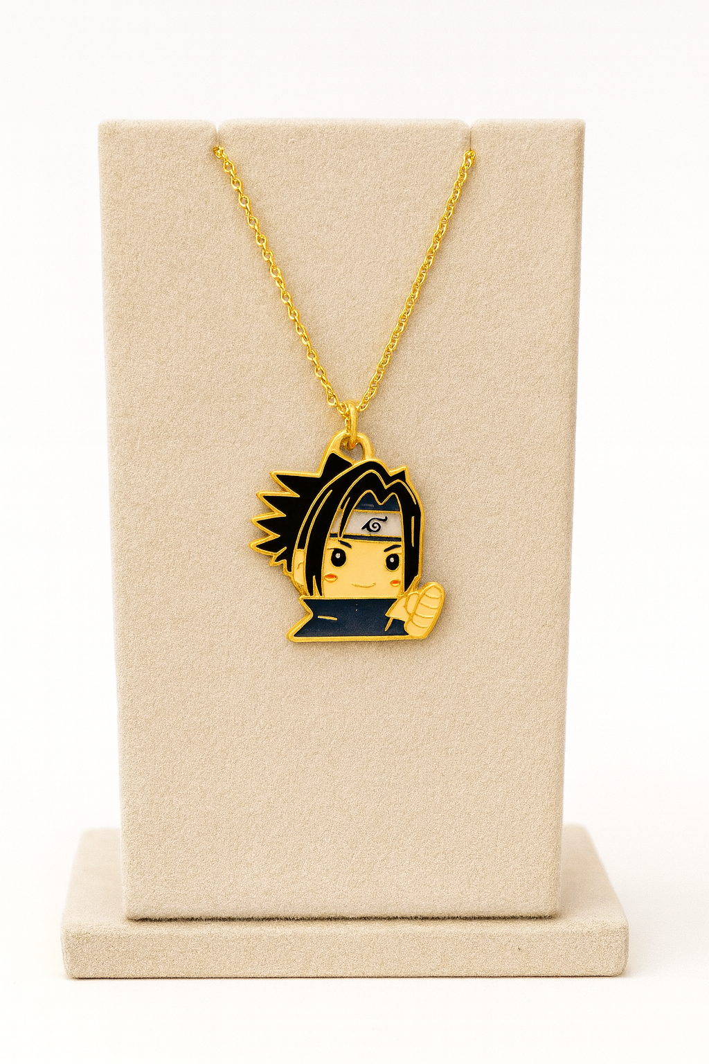 Naruto Boy Chain - Anti Tarnish Gold Anime Neck Chain Pendant for Men, Women, Kids