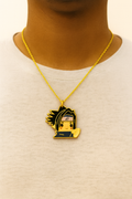 Naruto Boy Chain - Anti Tarnish Gold Anime Neck Chain Pendant for Men, Women, Kids