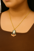 No Face Chain - Anti Tarnish Gold Anime Neck Chain Pendant for Men, Women, Kids