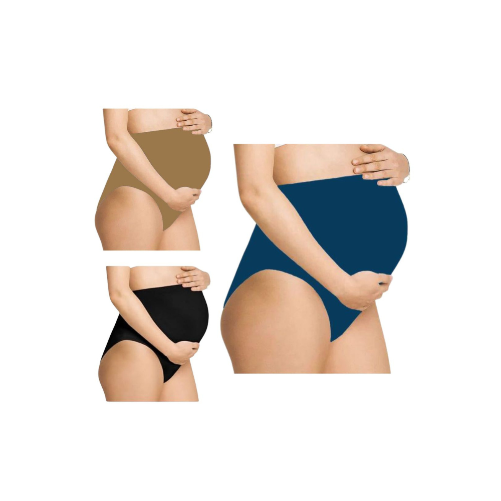 BlackBlueSandal - Maternity Hygiene Panties, Over-The-Belly Pantie for Women's Post and Pre Pregnancy.