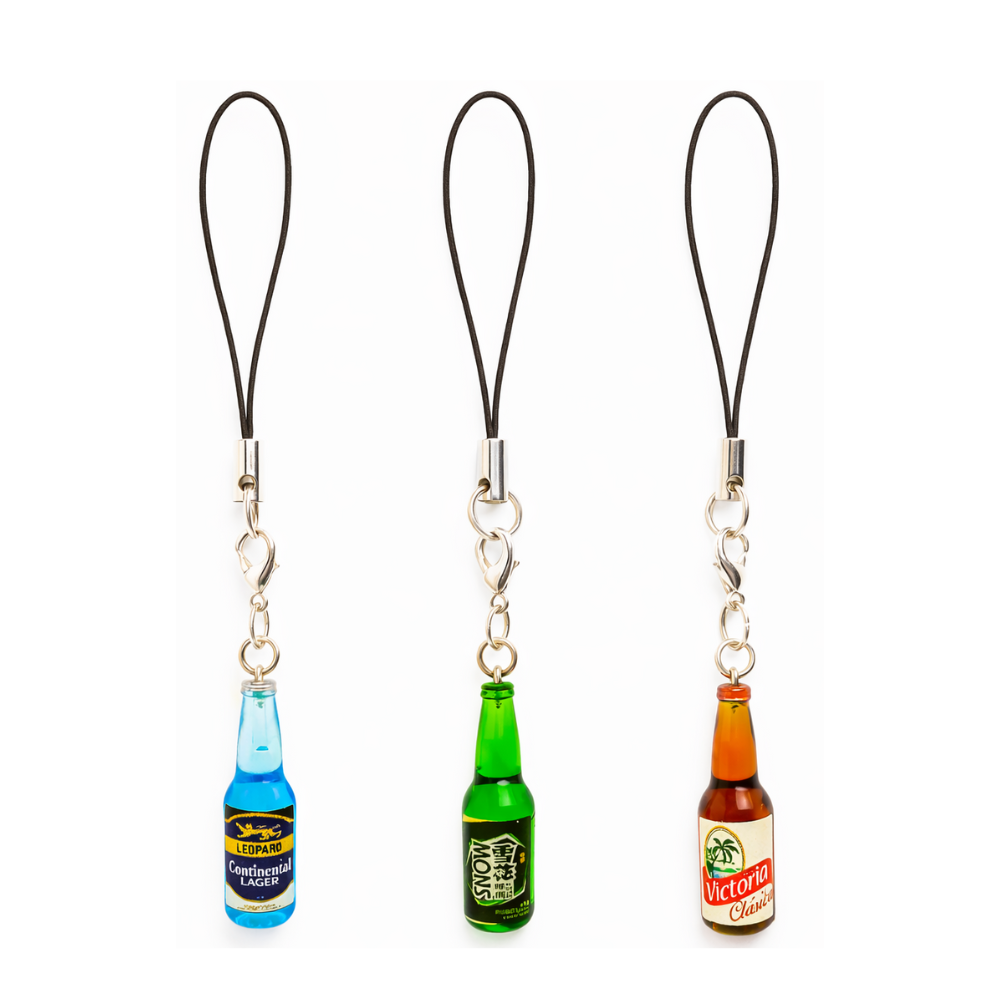 Beer Bottle charm Y2k Phone Charms Keychain Bag Strap for Girls and Boys - Combo 2