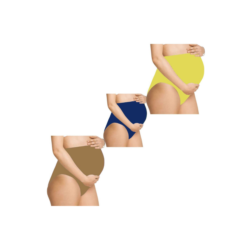 SandalBlueGreen-  Maternity Hygiene Panties, Over-The-Belly Pantie for Women's Post and Pre Pregnancy.