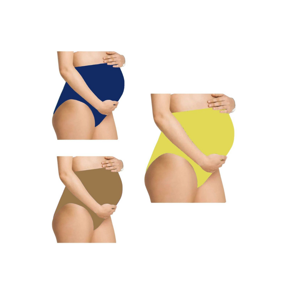 SandalBlueGreen-  Maternity Hygiene Panties, Over-The-Belly Pantie for Women's Post and Pre Pregnancy.