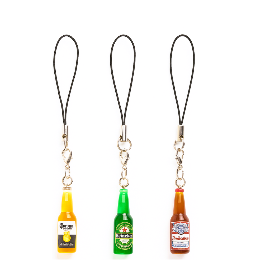 Beer Bottle charm Y2k Phone Charms Keychain Bag Strap for Girls and Boys - Combo 1