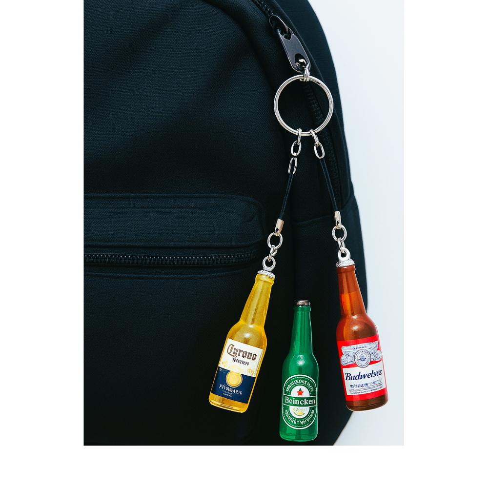 Beer Bottle charm Y2k Phone Charms Keychain Bag Strap for Girls and Boys - Combo 1