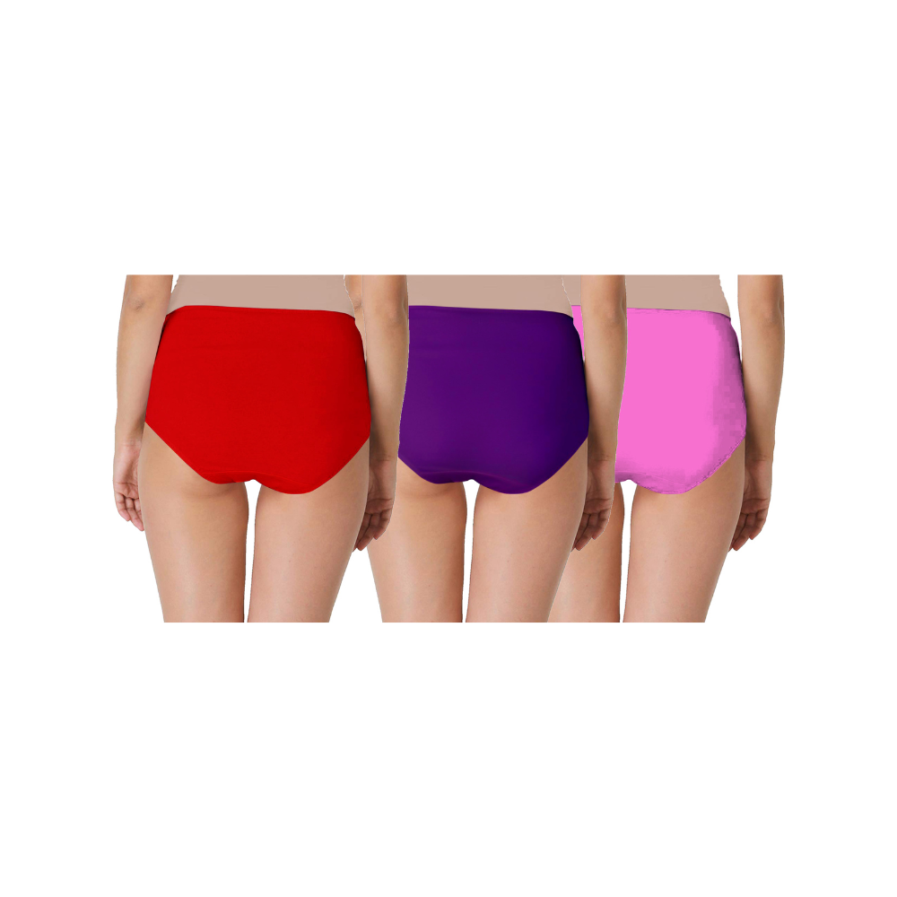 RedPinkPurple-  Maternity Hygiene Panties, Over-The-Belly Pantie for Women's Post and Pre Pregnancy.